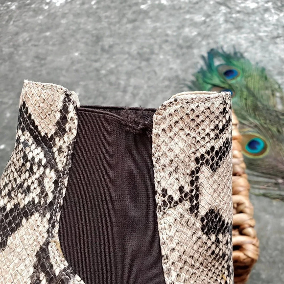 Sam Edelman Abella Platform Snake Embossed Boots - Picture 6 of 13